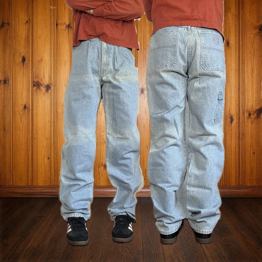 L.A. Gear 32x33 Vintage Carpenter Jeans Blue Relaxed Fit